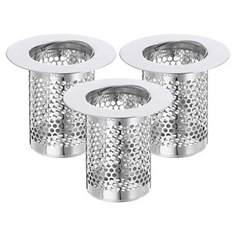 3 Pack Shower Drain Strainer, 2"x2.2" Stainless Steel Floor Drain Strainer Deep Sink Hair Catcher