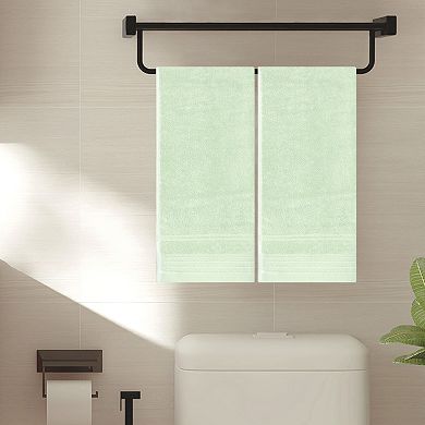 4 Pack Striped Hand Towel Set, Comfort and Quick Drying Towels for Bathroom, 14"x30"&28"x56"