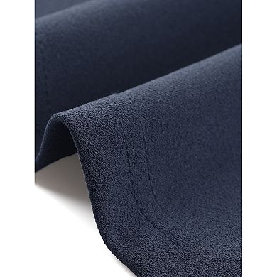 Work Dresses for Women Short Sleeve Crew Neck Wrap Business Office Sheath Dress