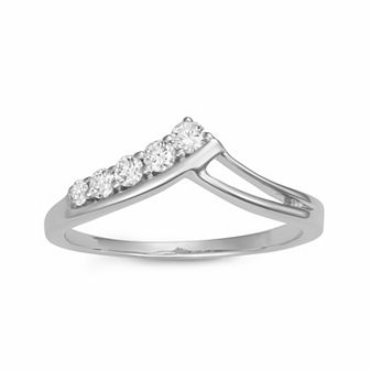 HDI 10k Gold 1/4 Carat T.W. Lab-Grown Diamond Ring
