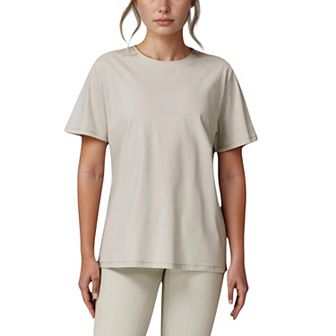 Women's Relaxed Fit Crew Neck T-Shirt with Short Sleeves and Soft Stretch Fabric