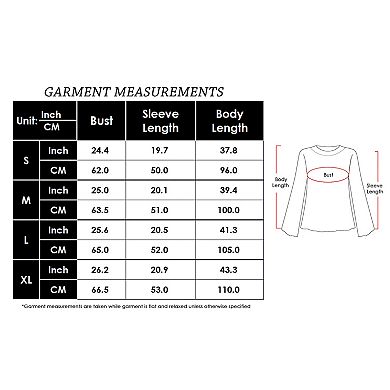 Women's V-Neck Long Sleeve Sweater with Ribbed Cuffs