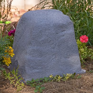Sunnydaze Outdoor Polyresin Landscape Rock Septic Cover with Stakes