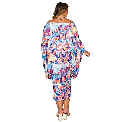 Plus Size Halle Off Shoulder Taper Hem Dress