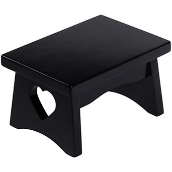 eHemco Rectangular Solid Hardwood Step Stool for Adults and Kids, 7.5 Inches