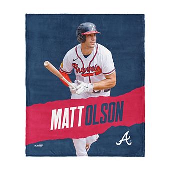 Atlanta Braves Matt Olson Silk Touch Throw Blanket