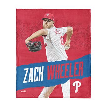 Philadelphia Phillies Zack Wheeler Silk Touch Throw Blanket