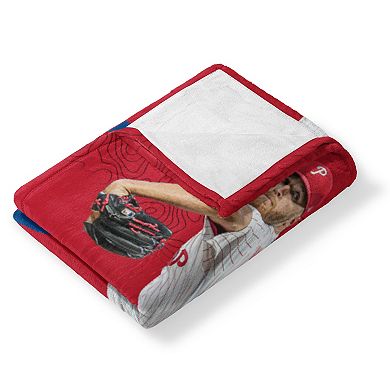 Philadelphia Phillies Zack Wheeler Silk Touch Throw Blanket