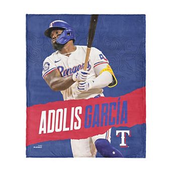 Texas Rangers Adolis Garcia Silk Touch Throw Blanket