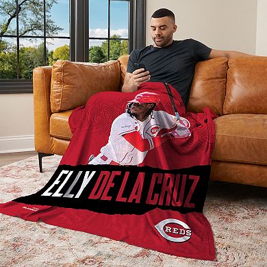 Cincinnati Reds Elly De La Cruz Silk Touch Throw Blanket