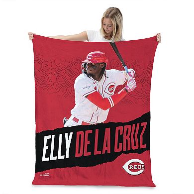 Cincinnati Reds Elly De La Cruz Silk Touch Throw Blanket