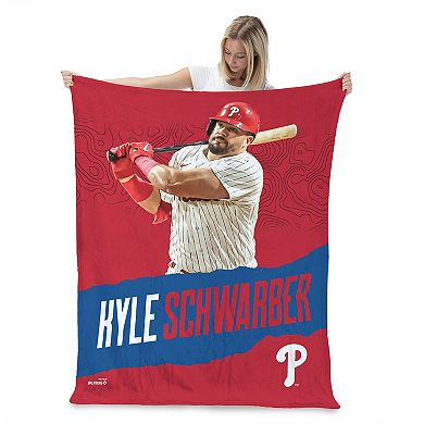Philadelphia Phillies Kyle Schwarber Silk Touch Throw Blanket