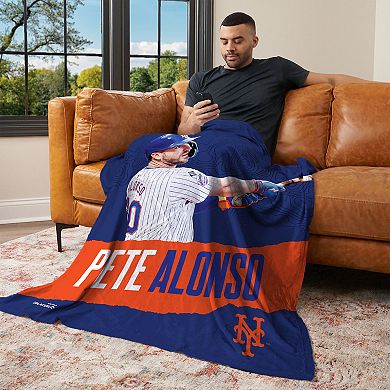 New York Mets Pete Alonso Silk Touch Throw Blanket