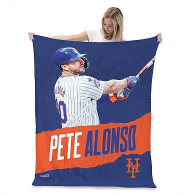 New York Mets Pete Alonso Silk Touch Throw Blanket
