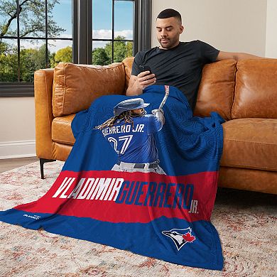 Toronto Blue Jays Vladamir Guerrero Jr. Silk Touch Throw Blanket