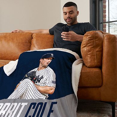 New York Yankees Gerrit Cole Silk Touch Sherpa Throw Blanket