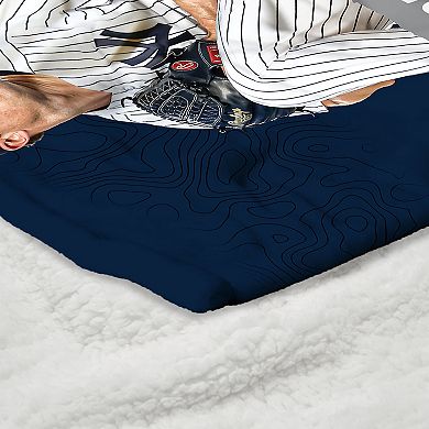 New York Yankees Gerrit Cole Silk Touch Sherpa Throw Blanket