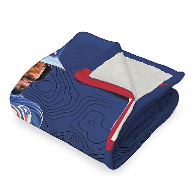 Texas Rangers Marcus Semien Silk Touch Sherpa Throw Blanket