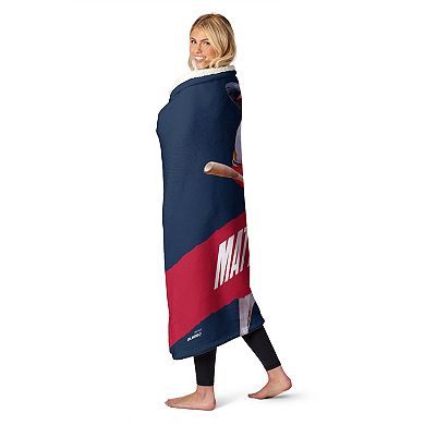 Atlanta Braves Matt Olson Silk Touch Sherpa Throw Blanket