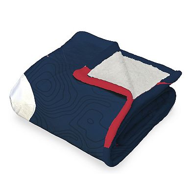 Atlanta Braves Matt Olson Silk Touch Sherpa Throw Blanket