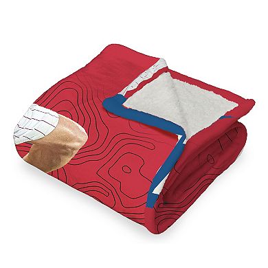 Philadelphia Phillies Zack Wheeler Silk Touch Sherpa Throw Blanket