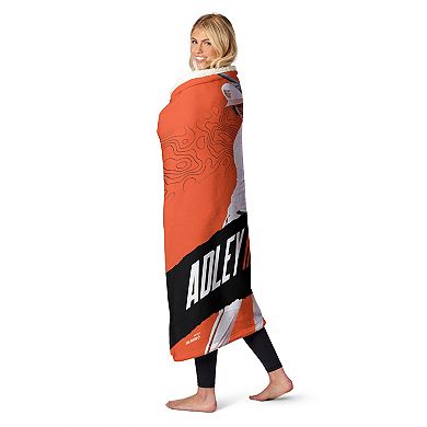 Baltimore Orioles Adley Rutschman Silk Touch Sherpa Throw Blanket