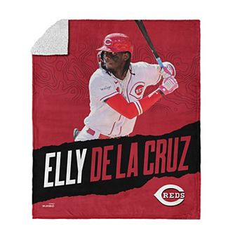 Cincinnati Reds Elly De La Cruz Silk Touch Sherpa Throw Blanket