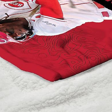 Cincinnati Reds Elly De La Cruz Silk Touch Sherpa Throw Blanket