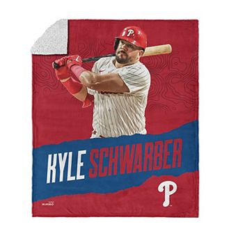 Philadelphia Phillies Kyle Schwarber Silk Touch Sherpa Throw Blanket