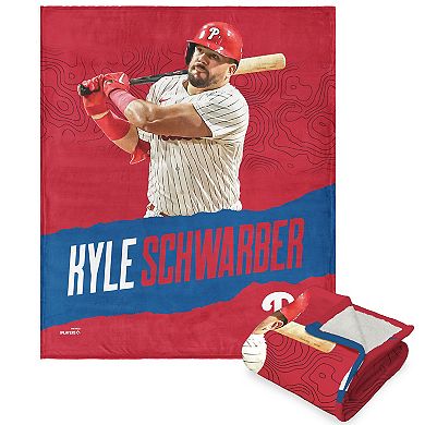 Philadelphia Phillies Kyle Schwarber Silk Touch Sherpa Throw Blanket