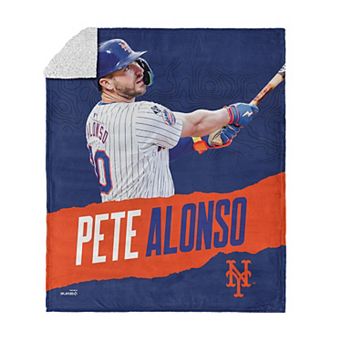 New York Mets Pete Alonso Silk Touch Sherpa Throw Blanket