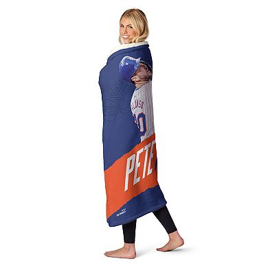 New York Mets Pete Alonso Silk Touch Sherpa Throw Blanket