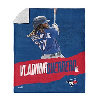 Toronto Blue Jays Vladamir Guerrero Jr Silk Touch Sherpa Throw Blanket