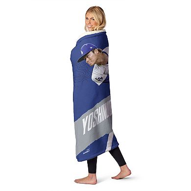 Los Angeles Dodgers Yoshinobu Yamamoto Silk Touch Sherpa Throw Blanket