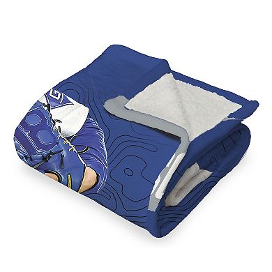 Los Angeles Dodgers Yoshinobu Yamamoto Silk Touch Sherpa Throw Blanket