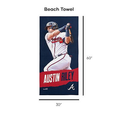 Atlanta Braves Austin Riley Beach Towel