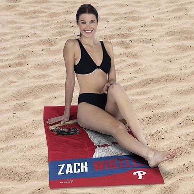 Philadelphia Phillies Zack Wheeler Beach Towel