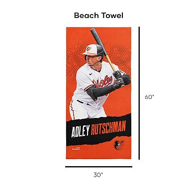 Baltimore Orioles Adley Rutschman Beach Towel