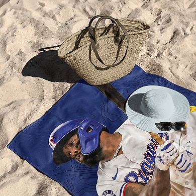Texas Rangers Adolis Garcia Beach Towel