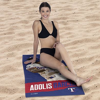 Texas Rangers Adolis Garcia Beach Towel