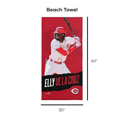 Cincinnati Reds Elly De La Cruz Beach Towel