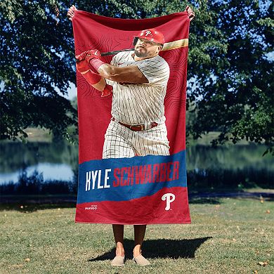 Philadelphia Phillies Kyle Schwarber Beach Towel