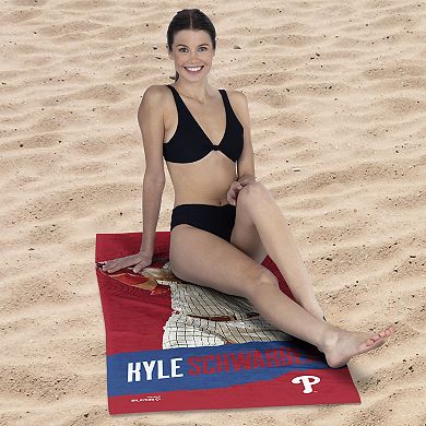 Philadelphia Phillies Kyle Schwarber Beach Towel