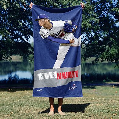 Los Angeles Dodgers Yoshinobu Yamamoto Beach Towel