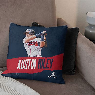 Atlanta Braves Austin Riley Throw Pillow