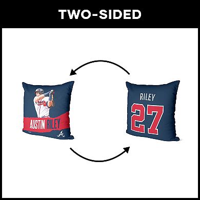 Atlanta Braves Austin Riley Throw Pillow