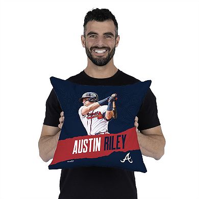 Atlanta Braves Austin Riley Throw Pillow