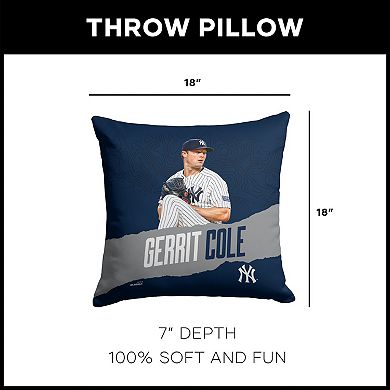 New York Yankees Gerrit Cole Throw Pillow