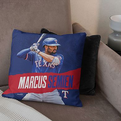 Texas Rangers Marcus Semien Throw Pillow