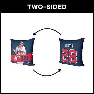 Atlanta Braves Matt Olson Throw Pillow